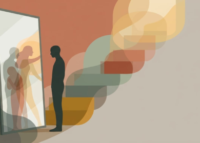 Illustration of a counselor's personal journey through racial identity development