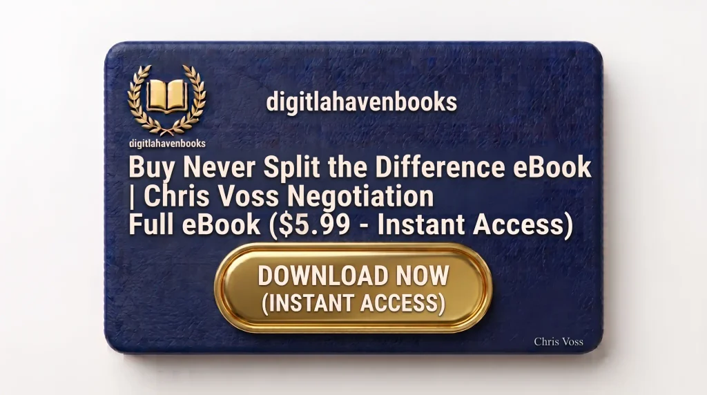 Never Split the Difference Summary and Negotiation Tactics.